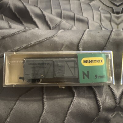 N Scale, 9mm Minitrix Box Car, N. C. G. #3203 National Cylinder Gas (F23)