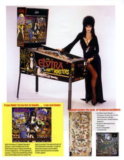 Pinball ROM SOUND SET (5 chips) Bally Elvira and The Party Monsters