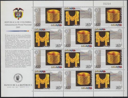 Colombia MP 1321/1322A 2005 Gold Museum (II) MNH