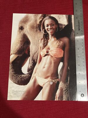 Supermodel Oluchi Onweagba Sexy Bikini Legs 2005 Print Pinup