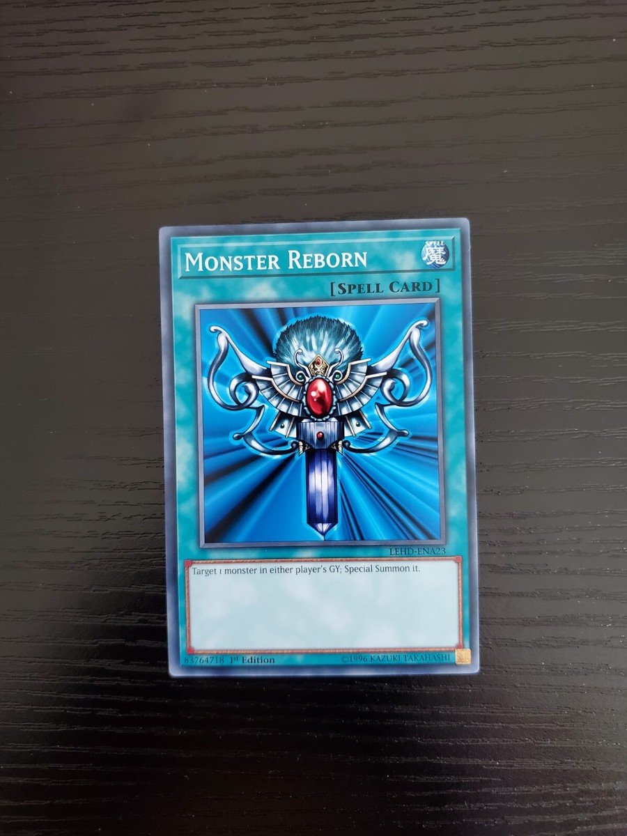 Monster Reborn - Yugioh Hero Deck 1st Ed. Card - LEHD-ENA23 - NM/MT Monster Reborn - Yugioh Hero Deck 1st Ed. Card - LEHD-ENA23 - NM/MT