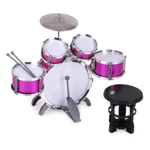 childrens pink drum kit