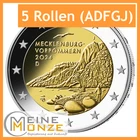 125 x 2 Euro 2024 Coin Mecklenburg Vorpommern Roll Set 5 Rolls ADFGJ DE