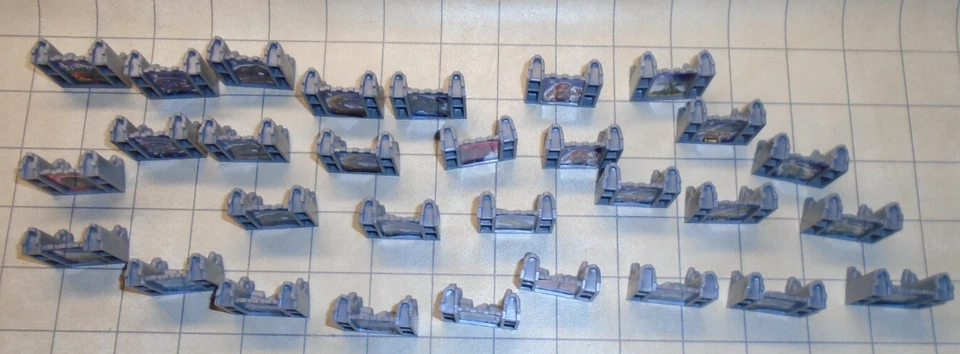 Stratego Legends, The Shattered Lands Expansion Gray Army Pieces (x30) OOP - Image 2 of 2