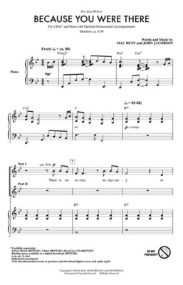 Because You Were There Festival Choral 2-Part John Jacobson