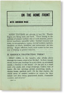 New Products In Stock Us Dept Of Labor Women S Bureau On The Home Front With Minimum Wage 1942 Vg Inventory End Social Shreyawebsoft Com