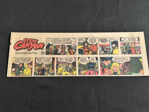 #Q06 Steve Canyon por Milton Caniff Lote de 30 Tiras de Cuarto de Página Domingo 1978 - Imagen 6 de 24