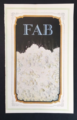 1921 FAB for Fine Fabrics Booklet ADVERTISING Colgate & Co. Soap Detergent
