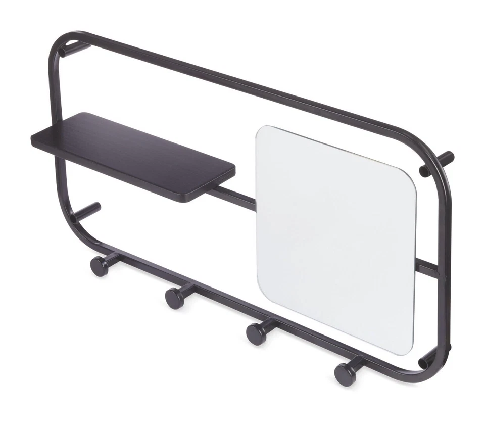 Hanging Wall Mirror Hallway Bathroom Bedroom Home Decor - 74x12x36cm With Shelf - Image 2 of 2