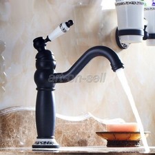 Bathroom Sink Faucet Single Handle/Hole Oil Rubbed Bronze Basin Vanity Mixer Tap