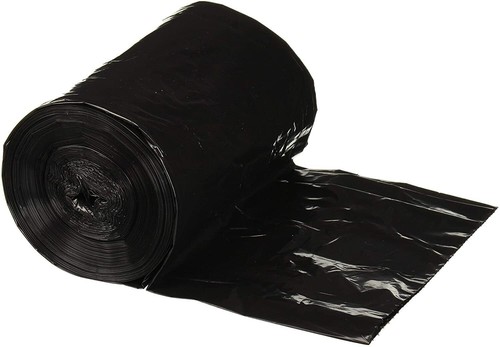 Black LLDPE Trash Bags Can Liners, 55-60 Gal, 1.5 Mil, 38" x 58", Black, 100 Pcs - Picture 5 of 6