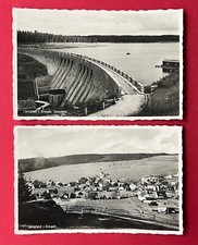2 x Foto AK CARLSFELD im Erzgebirge um 1936 Talsperre und Ortsansicht   ( 130656