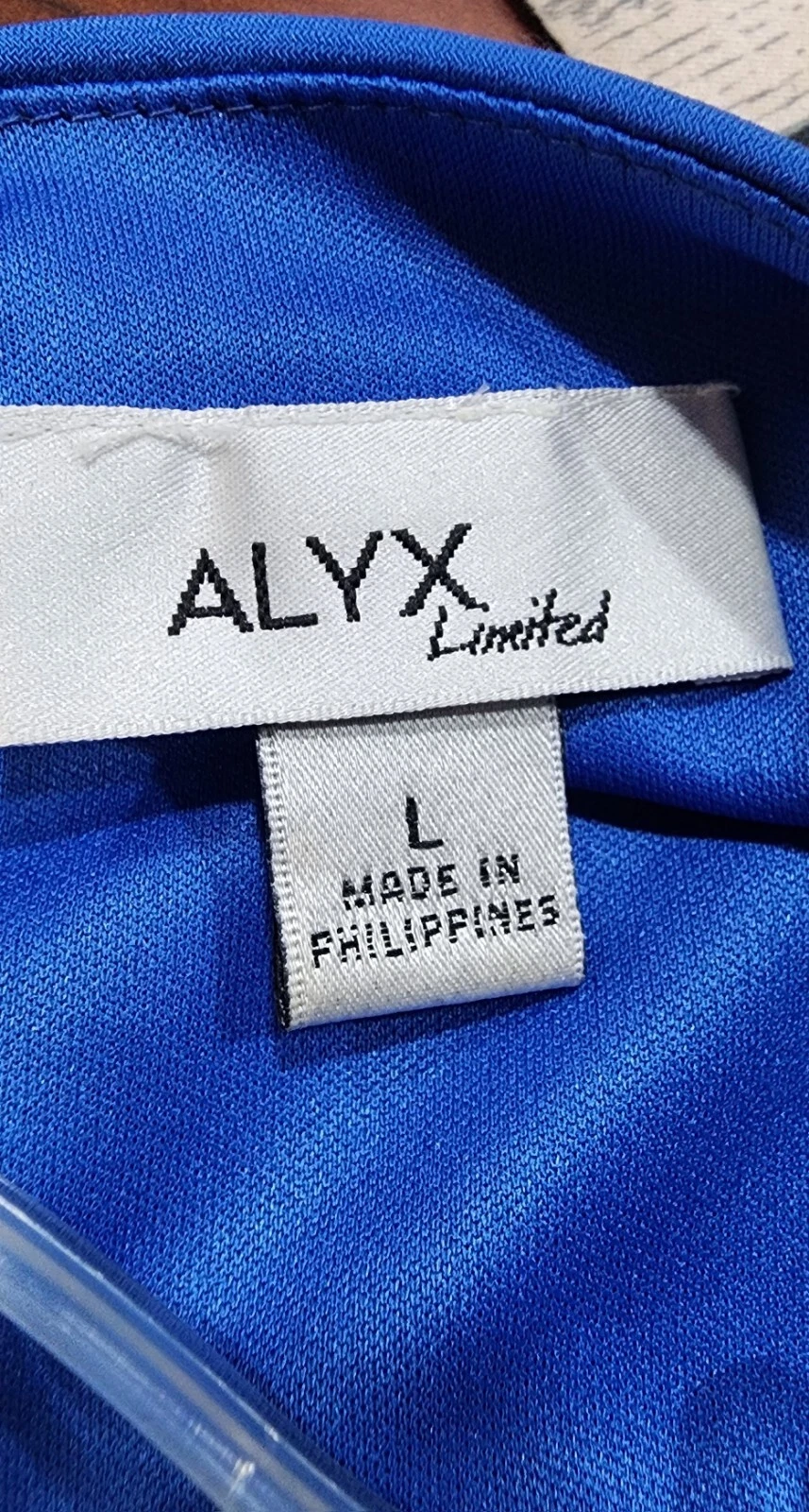 Abito midi ALYX Limited blu manica ad aletta taglia L nuovo con etichetta