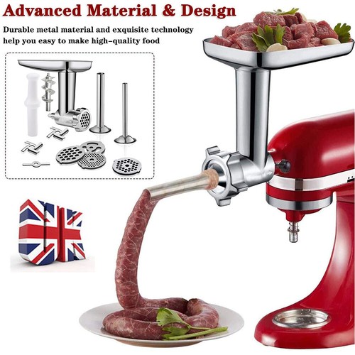 Meat Grinder Mincer Attachment Home Stainless Stuffer For KitchenAid
