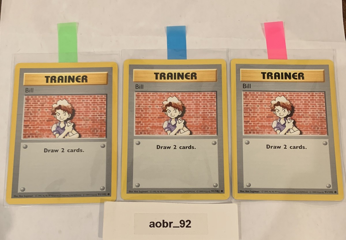 bill trainer pokemon card - Bill's Transfer 194/165 - Pokemon 151 - Full Art Ultra Rare Common Card Type Bill [1st Edition] #91 Prices