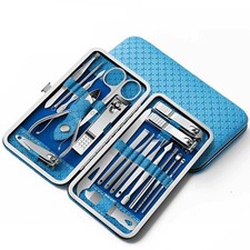 19Pcs Pedicure And Manicure Cleaner Nail Clippers Stainless Steel Beauty Set