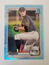 2020 Bowman Draft Chrome Sky Blue Refractor RJ Dabovich #BD-148 SF Giants