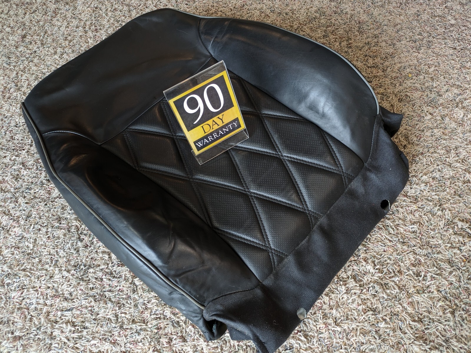black 10-12 BENTLEY FLYING SPUR front right passenger SEAT upper back CUSHION