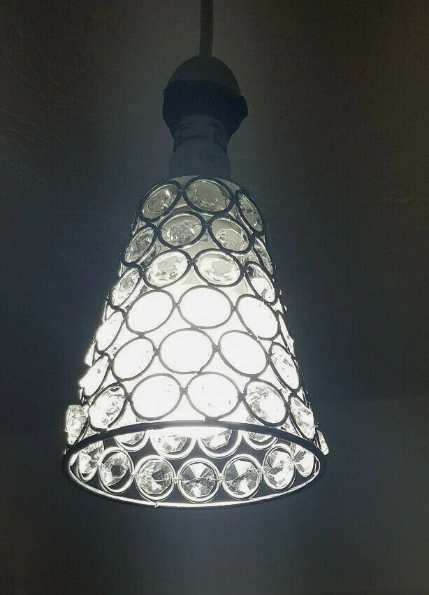 Crystal effect lamp shade deals