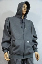 1 NEW PRO CLUB HEAVY WEIGHT FLEECE FULL ZIP HOODIE SWEATSHIRT CHARCOAL S-7XL 1PC