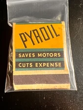 MATCHBOOK - PYROIL GAS - LEN HERRICK SUPER SERVICE - MILWAUKEE, WI - UNSTRUCK!