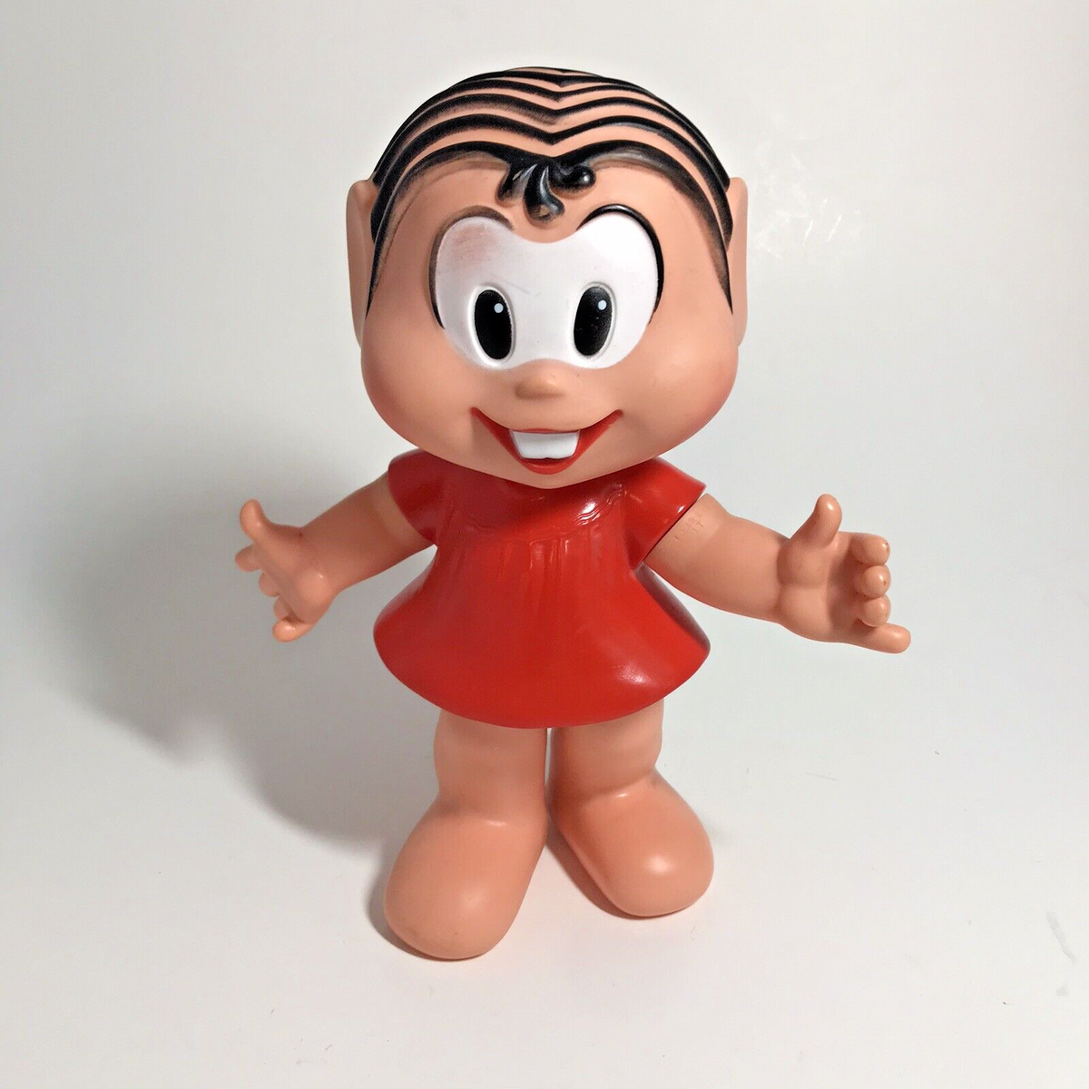 Vintage Turma da Monica Estrela Brazil Rubber Doll Toy Boneca