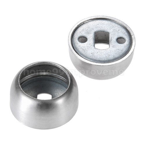 2pcs Steel Closet Rod Tube flange Pole Socket Holder Wardrobe Rail End Supports - Picture 11 of 11