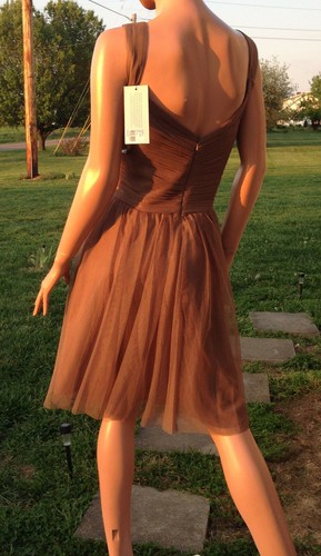 Neu mit Etikett G&G 511 Designer-Tüllkleid kurz Hochzeit Brautjungfer Party Abschlussball LATTE ~ 16 - Bild 6 von 9