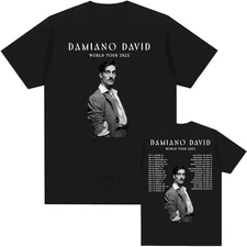 Damiano David - Funny Little Fears World Tour 2025 Concert Fan Gifts T-shirt