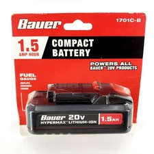 Original Bauer Hypermax 20V 1.5 AH Lithium-Ion Battery 1701C-B 64817 New Sealed