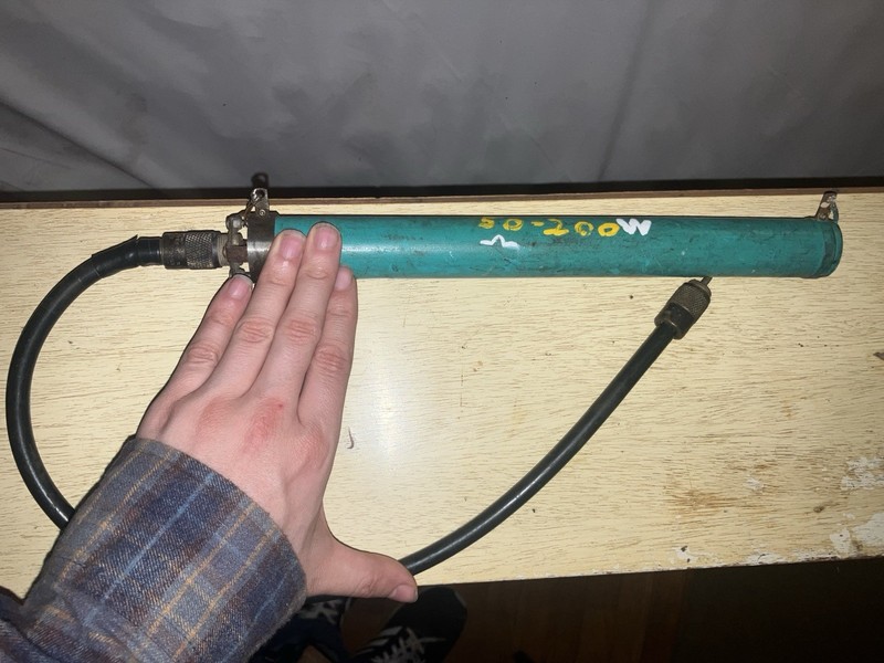 Dummy Load Antenna 50-200W HAM CB Radio Home Made Green W/ Wire Untested 12”