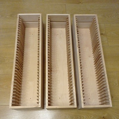 Ikea Boalt Wooden CD Storage Tower Rack | Stores 35 CDs | 59cm tall ...