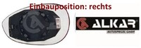 Alkar 6412547 Spiegelglas FüR AußEnspiegel Rechts FüR Fiat FüR Abarth