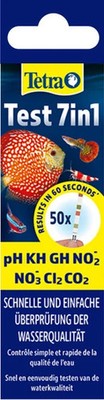 Tetra Aquariumwassertest 7in1 50 Teststreifen  Zubehör