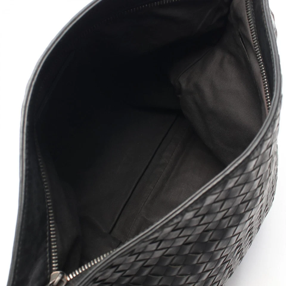 Bolso Bandolera BOTTEGA VENETA Intrecciato Hombro 276356 Cuero Negro Usado Para Hombre Foto 3 de 4