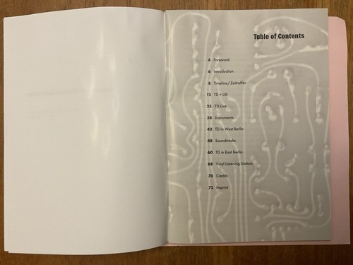 Tangerine Dream Zeitraffer (Timeline) Barbican Library 72 Seiten Magazin hervorragender Zustand - Bild 4 von 8