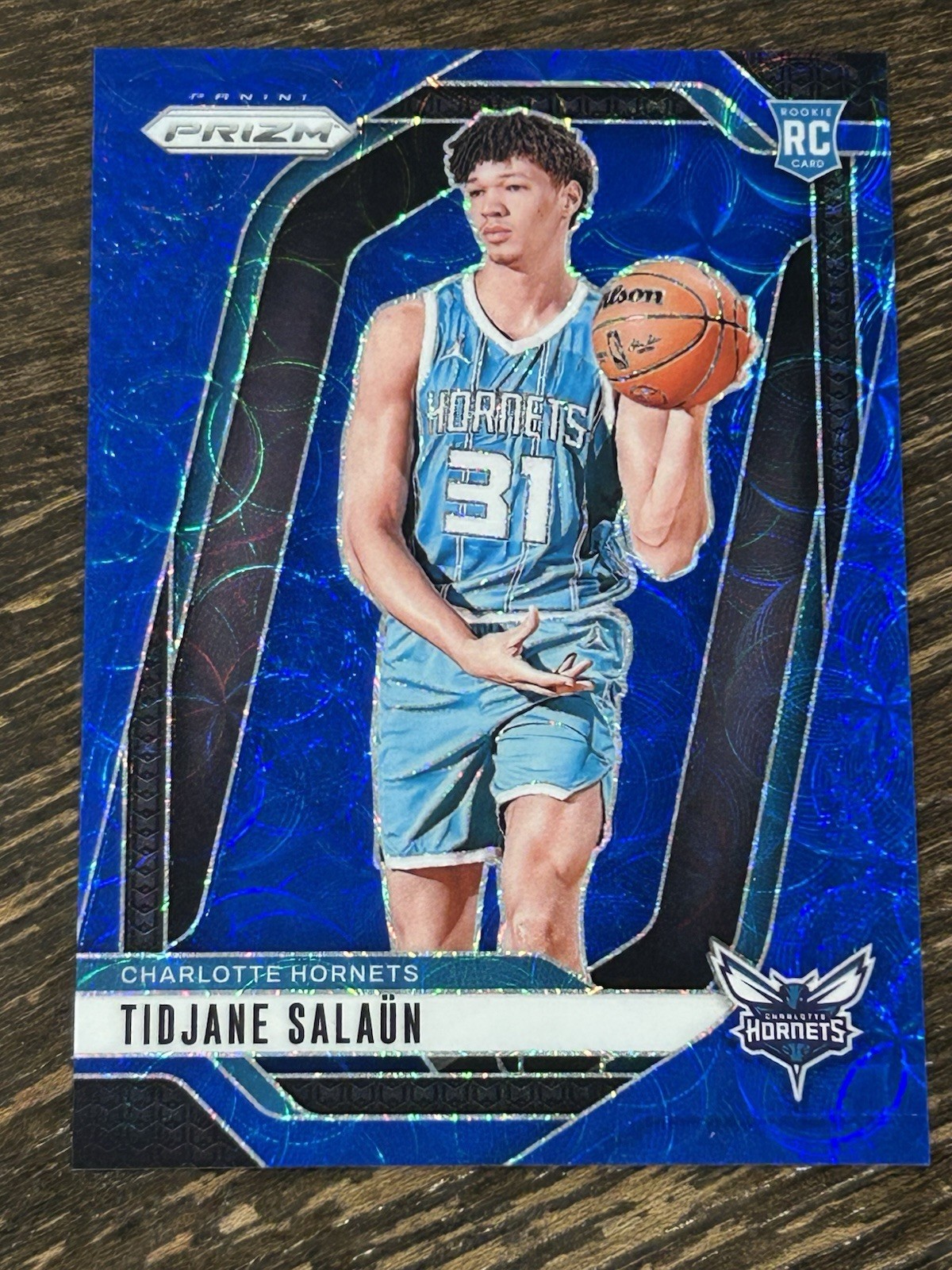 2024-25 Panini Prizm - Tidjane Salaun #262 Choice Blue Prizm /49 (RC)