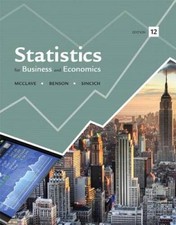 Statistics for Business and Economics (12th E...