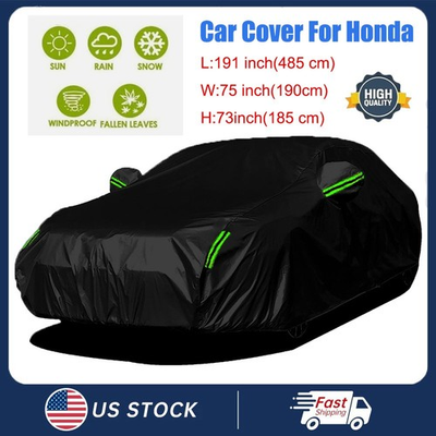 #ad For Honda 190T Full Car Cover SUV 190T Waterproof Outdoor UV Dust Protection $36.00