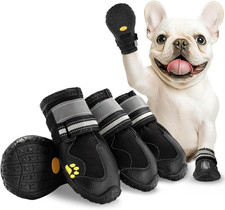 Dog Shoes for Large Dogs, Anti-Slip Dog Boots for Winter Snow, Hot Pavement, Dog