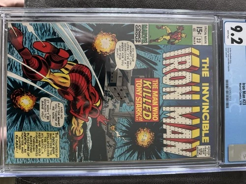 Iron Man #23 (Marvel Comics March 1970) White Pages 9.2 Graded