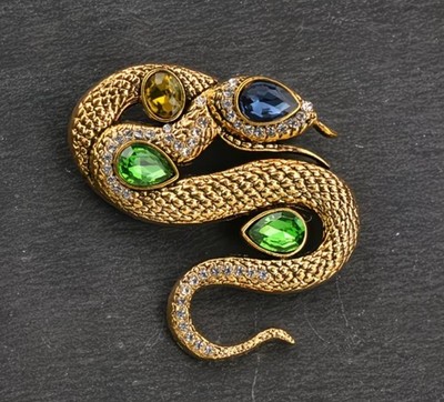 Fashion Brooch snake  Pin Rhinestones Costume Accessory Jewellery for Women
