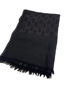 FOULARD FEMME GUCCI LAINE noir rayé occasion