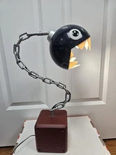 Rare Super Mario Brothers Bros Chain Chomp Lamp Light Game Room Collectible Nice