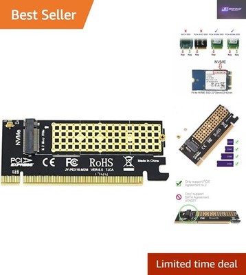Full Speed PCI-E 3.0 M-Key M.2 NVMe SSD Adapter für Windows/Linux Systeme
