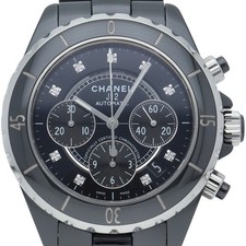CHANEL J12 Uhr 41mm Chronograph 9 Diamant H2419 Keramik Herrenuhr Schwarz...