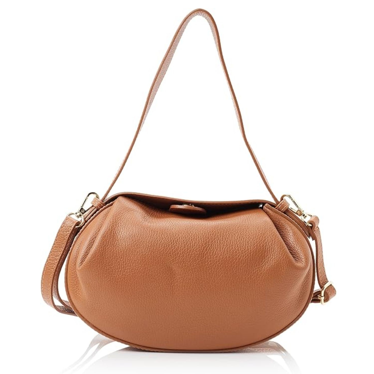 Isabella Rhea Damenhandtasche aus braunem Leder