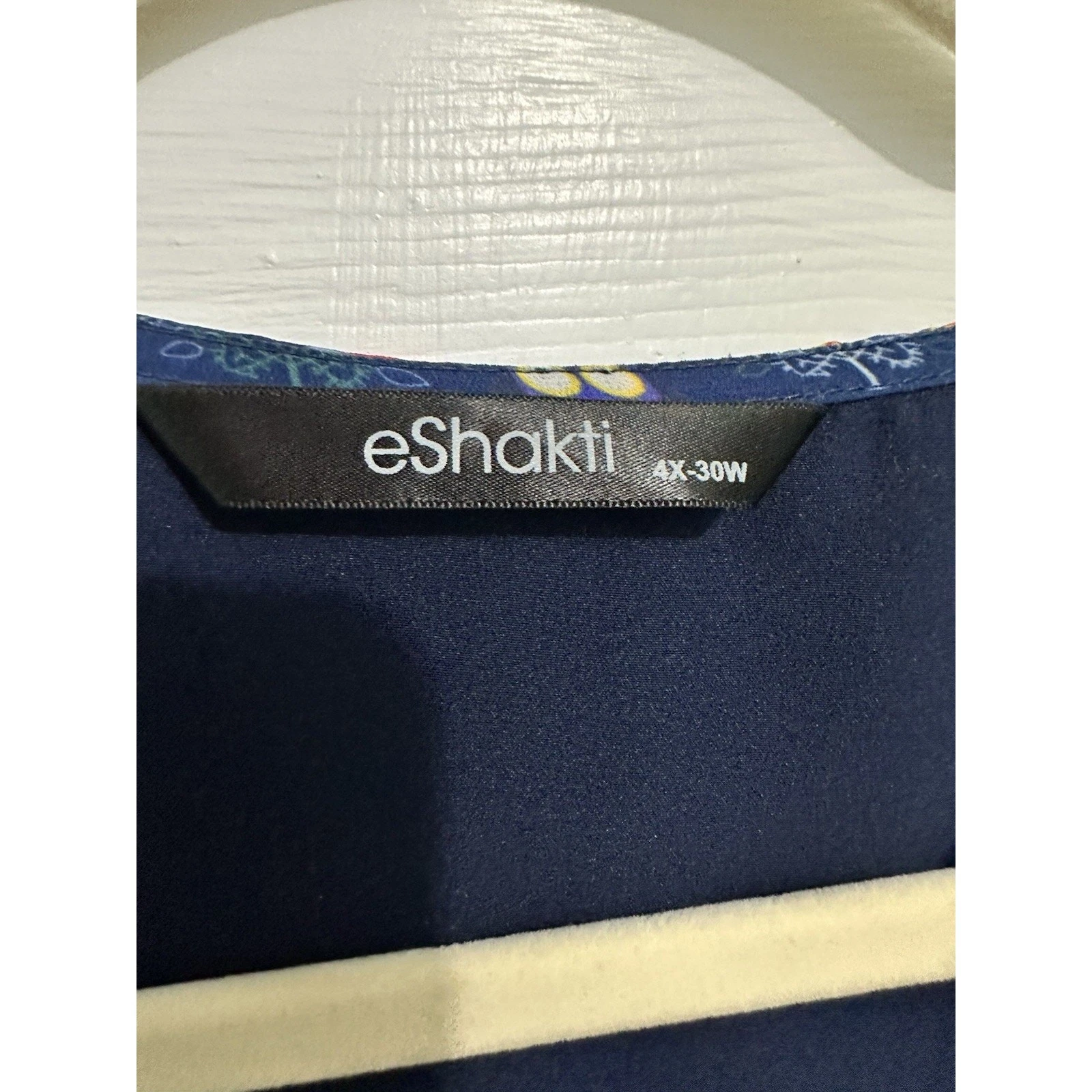 VETEMENTS ESHAKTI Vestito Avvolgente 30W 4X Lungo Novità Gufo Tasche Retrò Rockabilly Blu