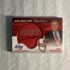 2011 Upper Deck Sweet Spot Veteran Signatures /80 Chris Mortensen #SS-MO Auto