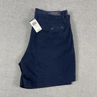 Polo Ralph Lauren Shorts Mens 33 Blue Cotton Chino Classic Fit 6 Inseam Casual